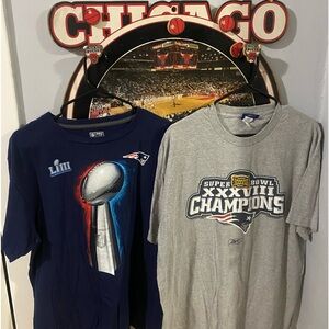 Patriots t shirt bundle size large